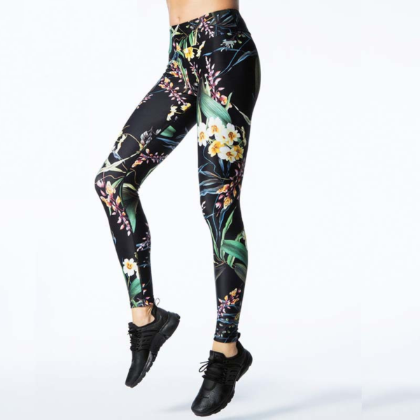 Black Floral Print