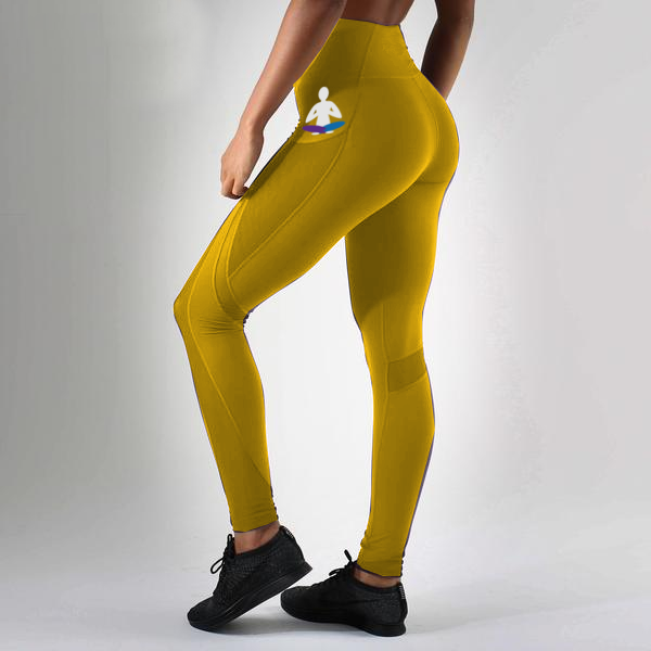 Citrine Manipura Premium Yellow Leggings