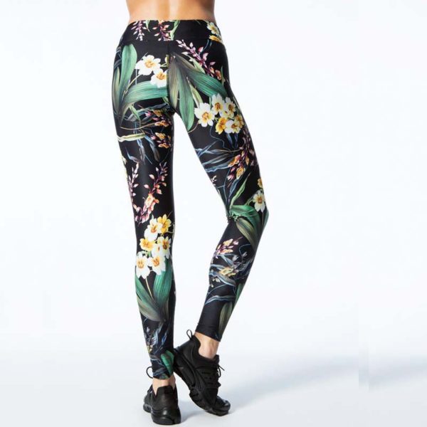 Black Floral Print